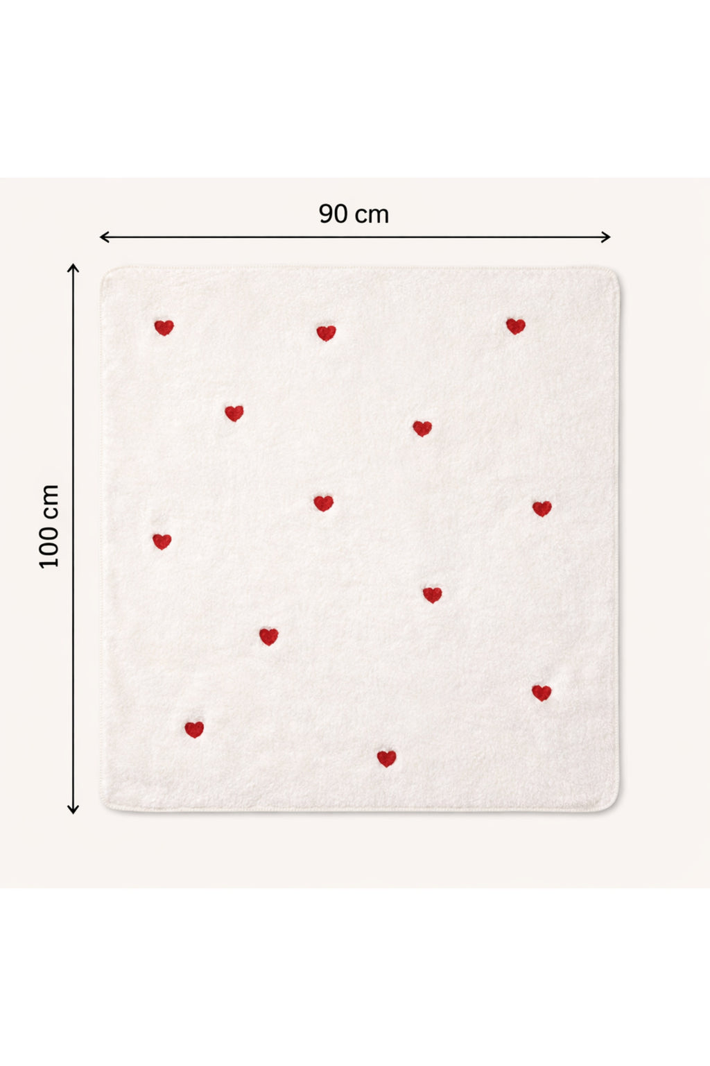 Peluş Bebek Battaniyesi 90×100 cm – Nakışlı Yumuşak Doku