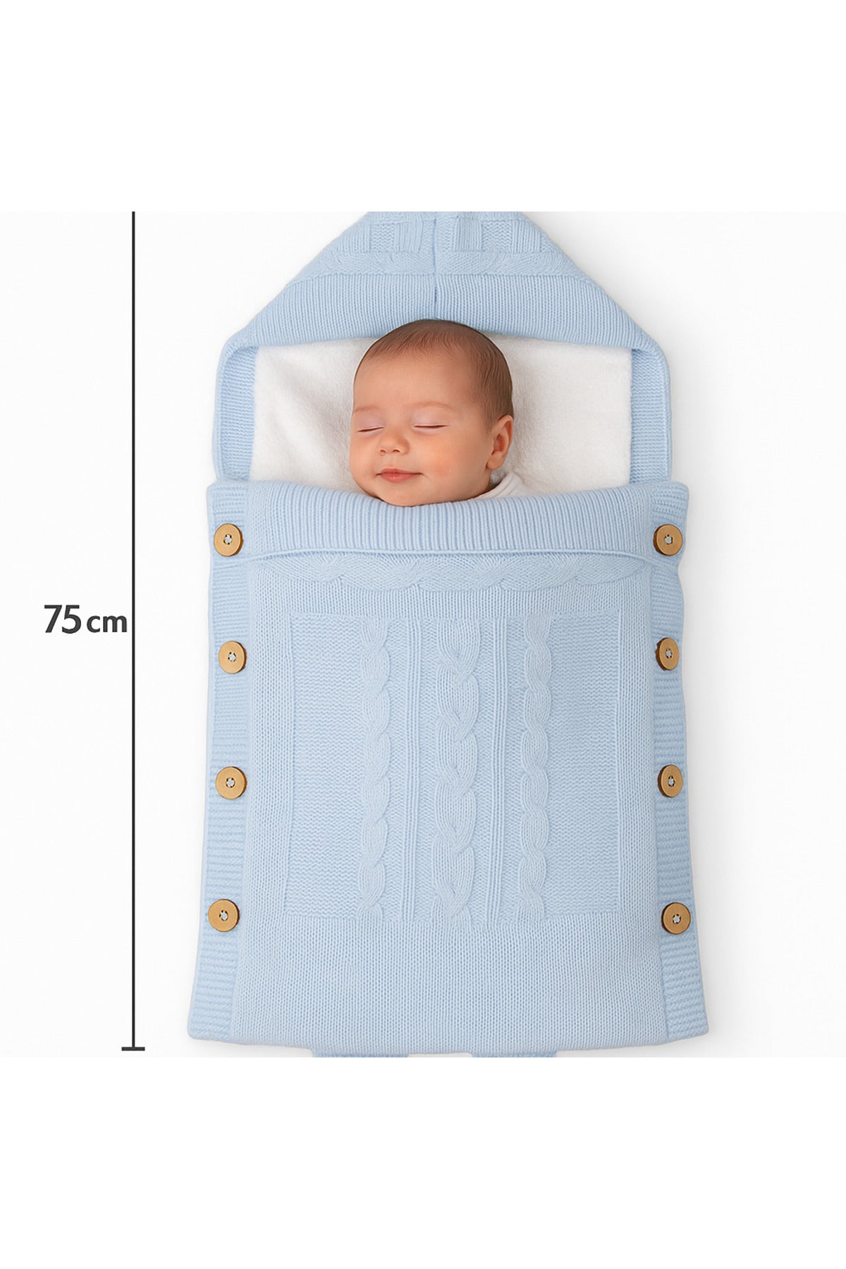 TRİKO BEBEK KUNDAN&BATTANİYE 75CM X45 CM İÇ ASTAR WELSOFT VE ELYAFLI ÜRÜN.