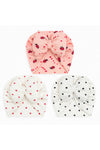 3 Adet Kız Bebek Bone Bandana 0/2 Yaş Pamuklu Soft Yaz Renkleri(GÖRSEL DESENLERİ GÖNDERİLECEKTİR)