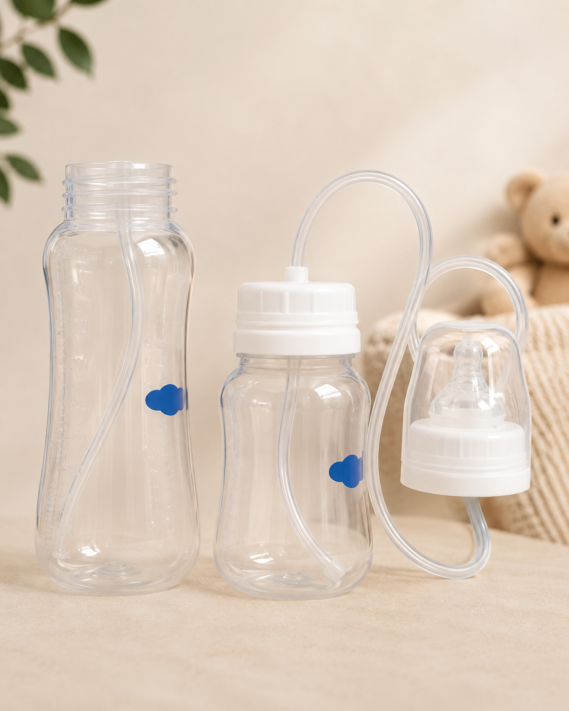Eller Serbest Emzikli Biberon 2’li Set | 250 ml + 150 ml