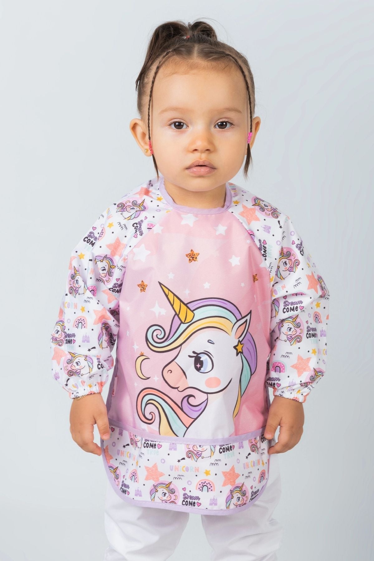 Unicorn Sıvı Geçirmez Bebek Mama Önlüğü 6-24 Ay | BLW Beslenme Ve Etkinlik Önlüğü